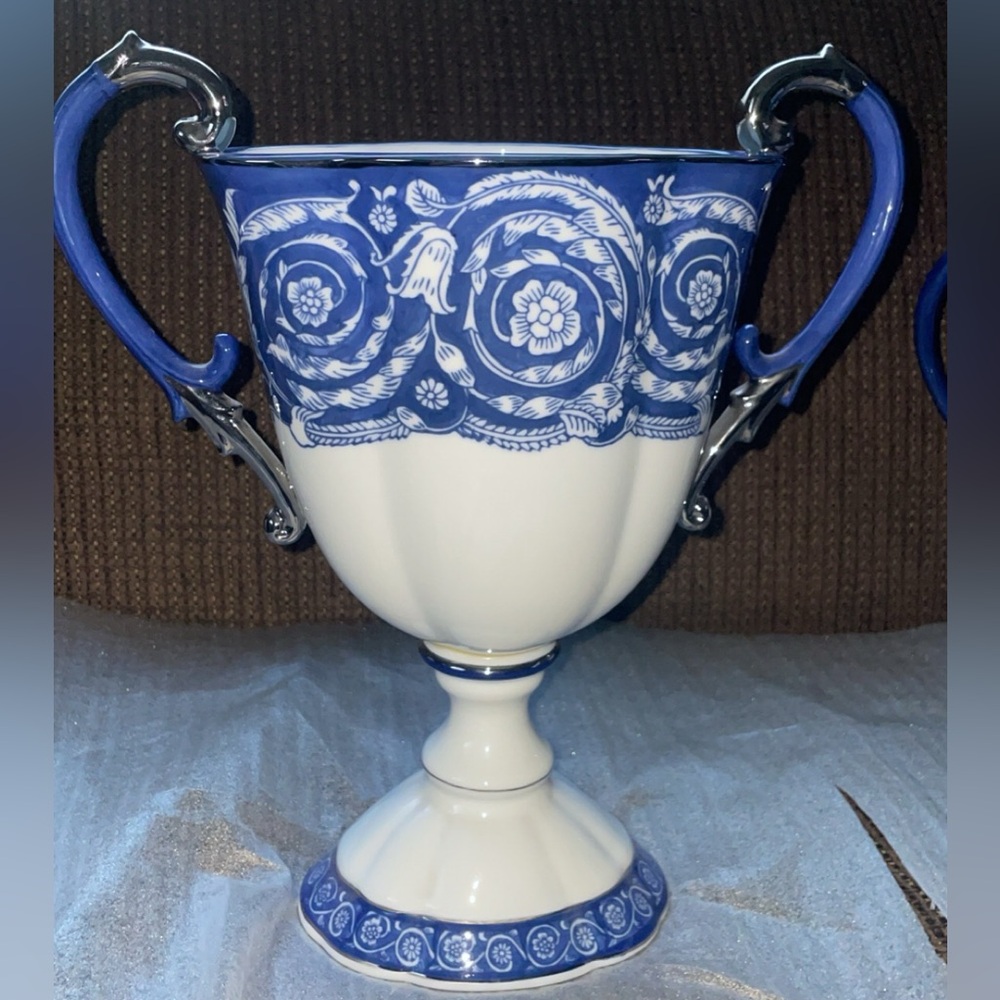 bombay company blue and white tea set porcelain